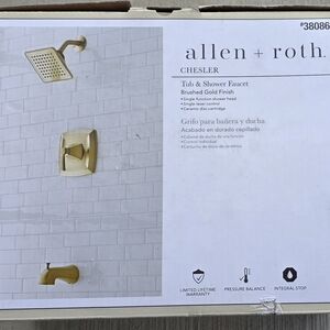 Allen + Roth Brushed Gold Tub & Shower Faucet